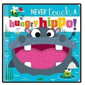 BUNDLE & SAVE 🦖 Never Touch A Hungry Hippo Interactive Board Book